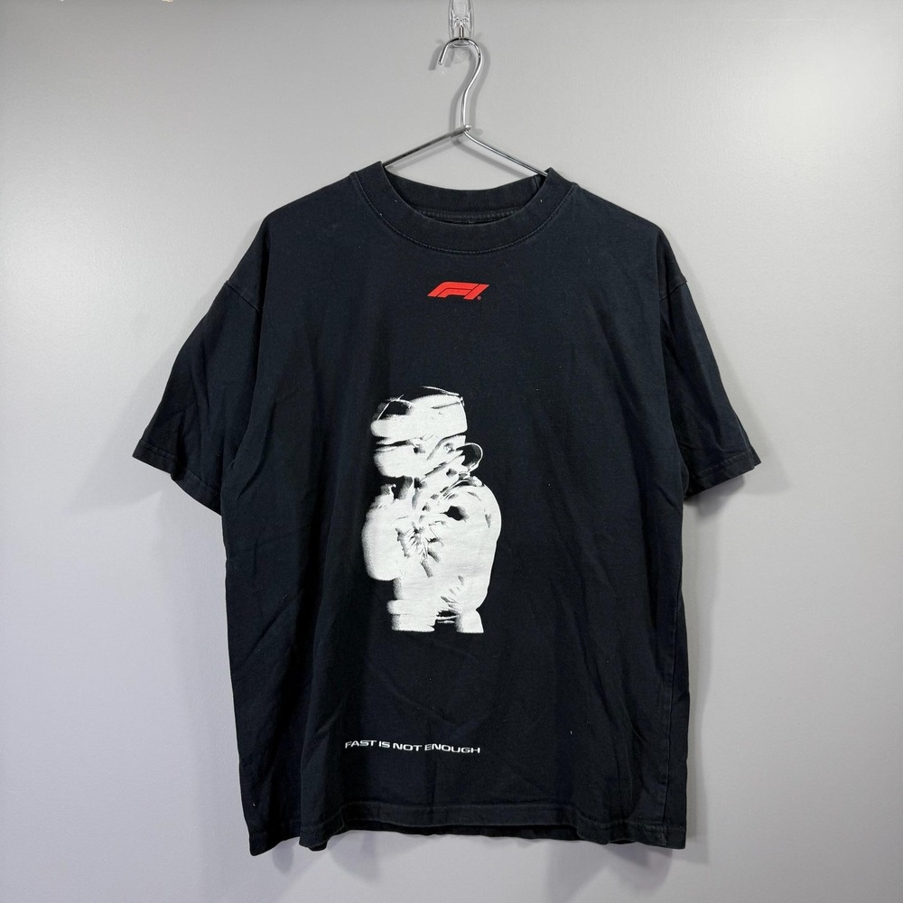 Formula 1 Official Shirt Mens Medium Black Racing F1 Driver Graphic PacSun Tee